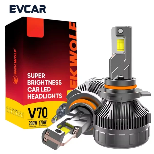 Customized Wholesale 12V 280W 29000LM Car Light Bulb CSP 4575 Chip Four Copper Tube H4/H7/9005/9006/H11 Universal LED Headlights