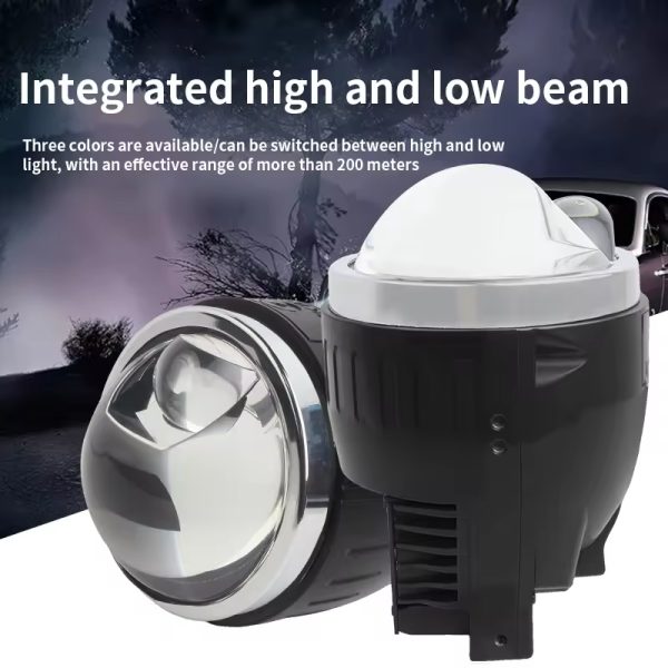 Wekwolf W300+1 with Fan 3inch LED Auto Lighting Super High Power Projector Lens Fog Light High Low Beam Front Fog Light - 图片 2