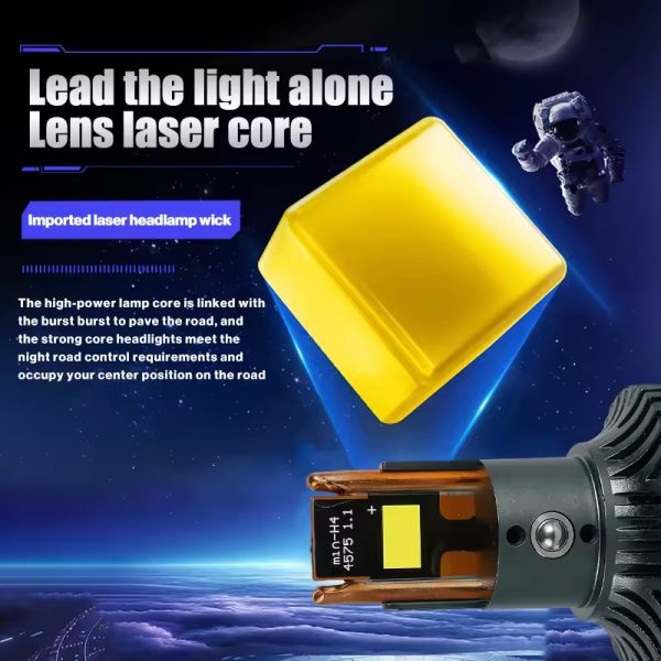 T92 H4 Mini Projector Lens Low Beam 130w High Beam 150w Super High Brightness Spotlight for Motorcycles - 图片 4