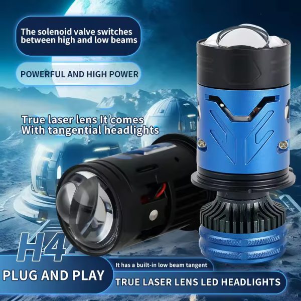 T92 H4 Mini Projector Lens Low Beam 130w High Beam 150w Super High Brightness Spotlight for Motorcycles - 图片 5