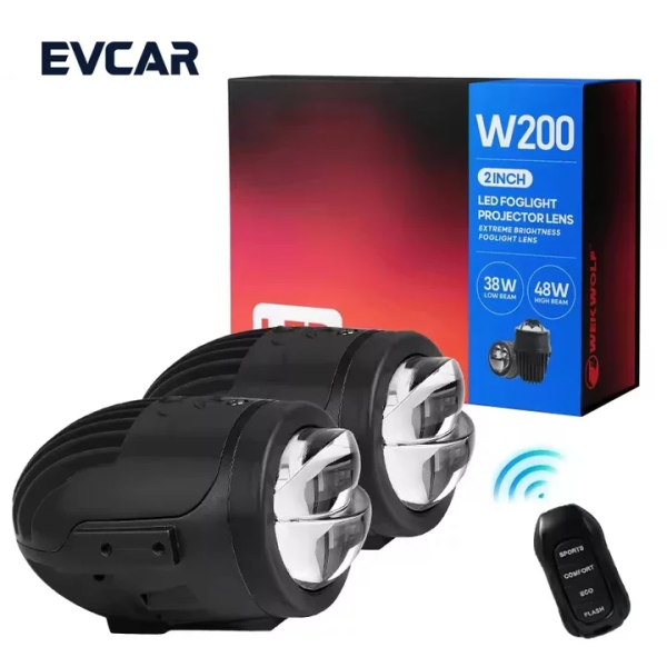 2.0inch Fog Lens Three Colors with App Control 60w High Quality Led 3000K 6000K Remote Control Auto Accessories