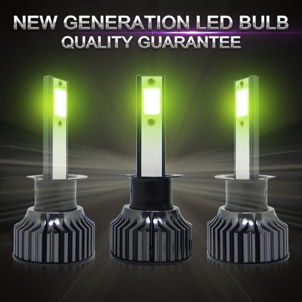 Hot-Selling New Product: P1 Automotive LED Headlight Bulbs — "Lime" Series (Lime-White & Blue Light Options) — Ultra-Bright, Universal Fit for Vehicle Modification - 图片 3