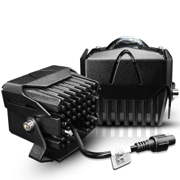 LED Lens Spotlight — Universal Design for External or Internal Mounting on Motorcycles and Cars - 图片 3
