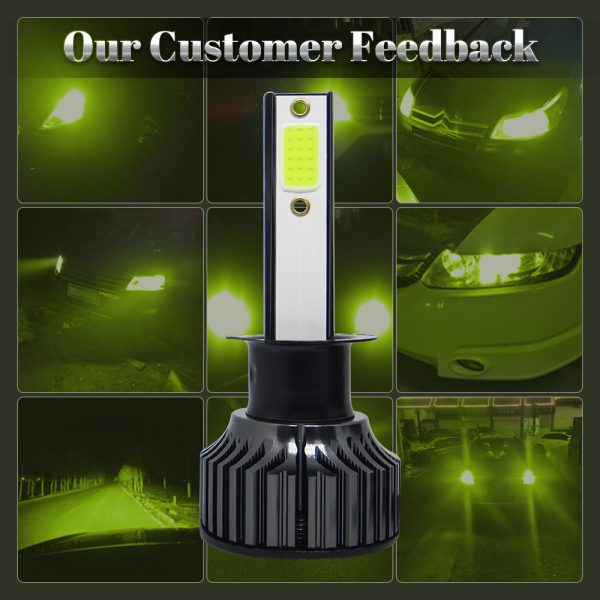 Hot-Selling New Product: P1 Automotive LED Headlight Bulbs — "Lime" Series (Lime-White & Blue Light Options) — Ultra-Bright, Universal Fit for Vehicle Modification - 图片 2