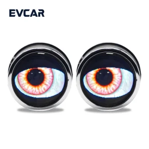 Universal New 3.0-inch Dynamic LED Car "Demon Eye" Projector Fog Light — LED Eye Lamp Modification & Upgrade (Eagle Eye Style)
