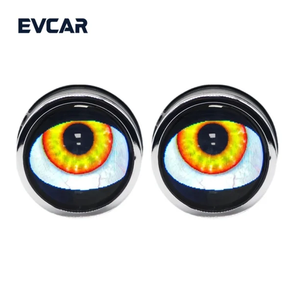 Universal New 3.0-inch Dynamic LED Car "Demon Eye" Projector Fog Light — LED Eye Lamp Modification & Upgrade (Eagle Eye Style) - 图片 2
