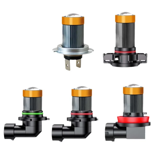 Ultra-Bright, High-Focus Automotive LED Headlights — H11 Front Fog Light Bulbs with Projector Lens (Aftermarket Upgrade) - 图片 4