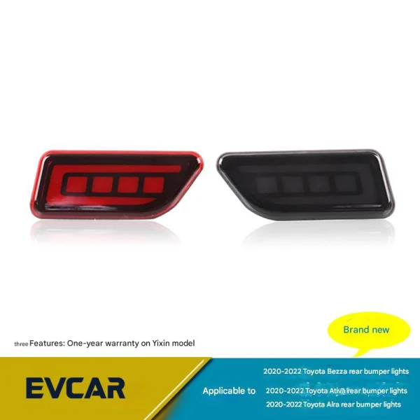 Compatible with Toyota Bezza / Ativa / Alra — LED Rear Bumper Lights (Modification Kit): Bumper Lights, Rear Fog Lights, and Turn Signals - 图片 2