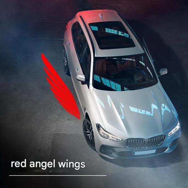 Universal "Angel Wings" Car Welcome Lights — Chassis-Mounted Ground Projection Lamps, Door-Mounted Ambient Lights, and Custom Laser "Light Carpets" - 图片 3