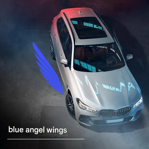 Universal "Angel Wings" Car Welcome Lights — Chassis-Mounted Ground Projection Lamps, Door-Mounted Ambient Lights, and Custom Laser "Light Carpets" - 图片 2
