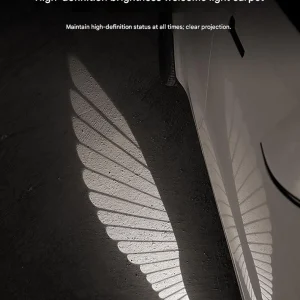 Universal "Angel Wings" Car Welcome Lights — Chassis-Mounted Ground Projection Lamps, Door-Mounted Ambient Lights, and Custom Laser "Light Carpets"